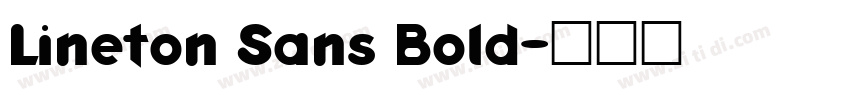 Lineton Sans Bold字体转换